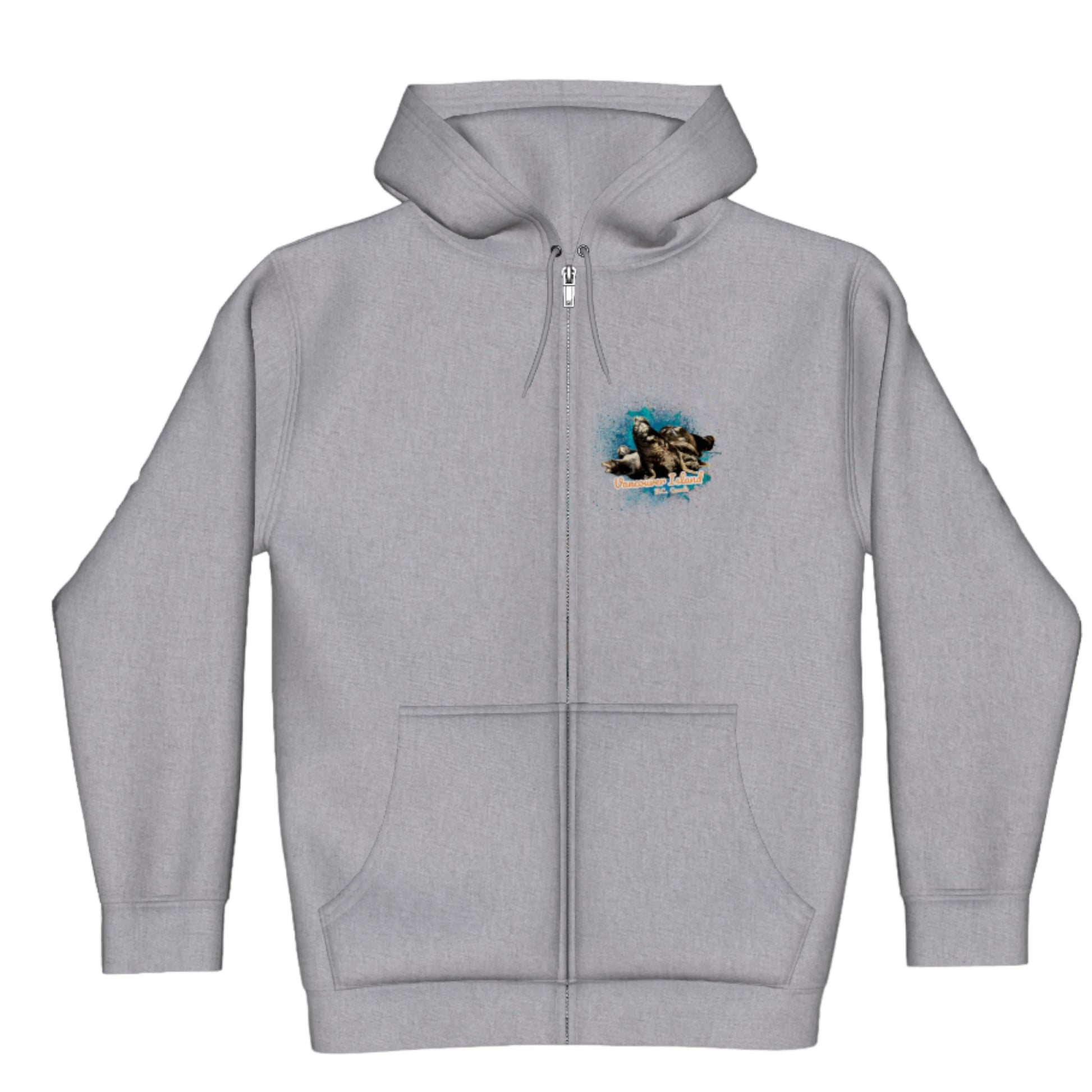 What's Up Sea Lions Vancouver Island BC Canada Premium Zipper Hoodie
