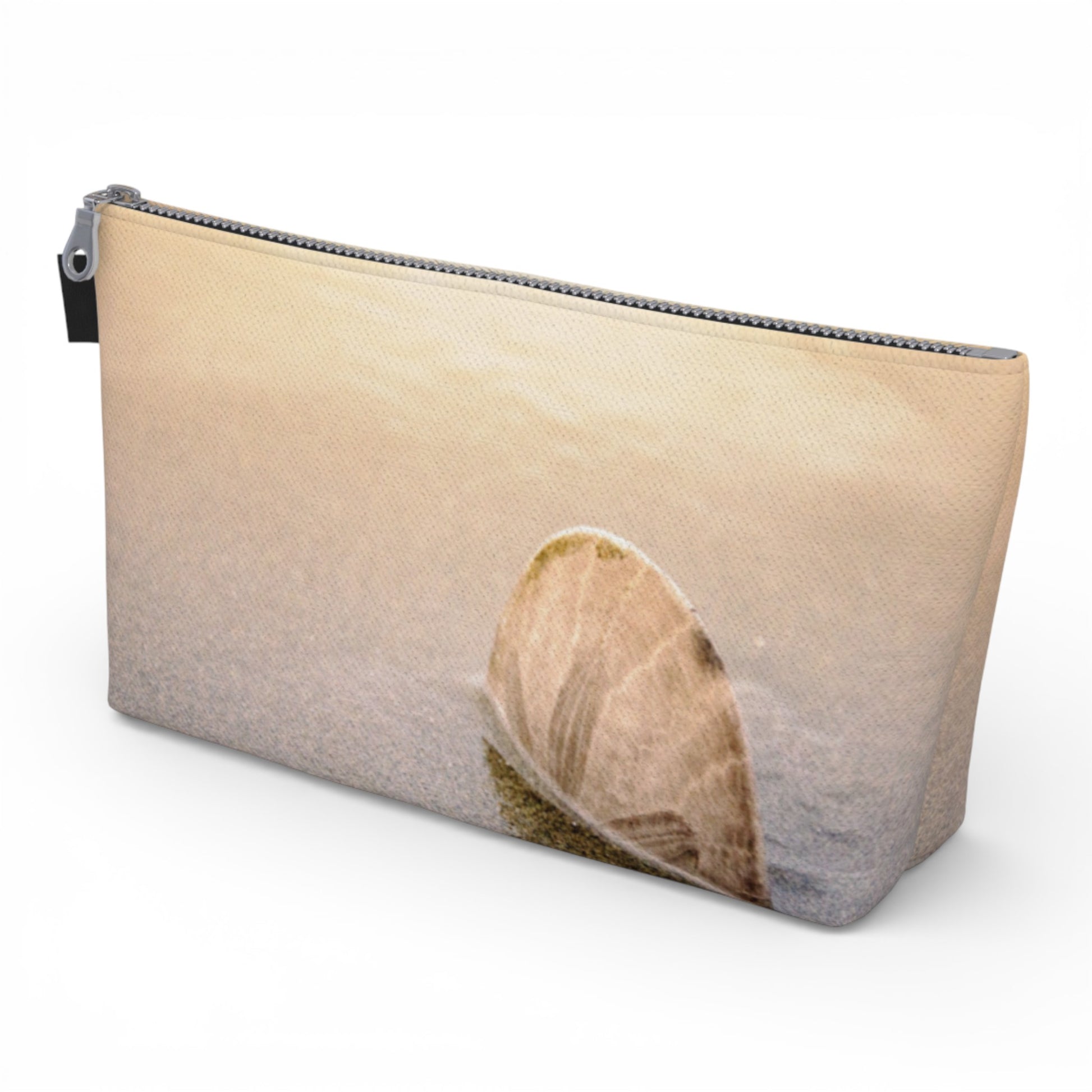 Pouch with a design of a sand dollar on a white background