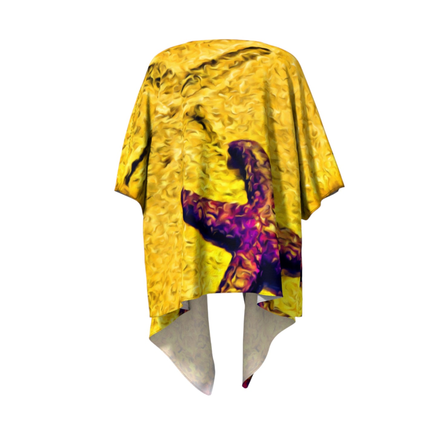 Star Track Draped Kimono