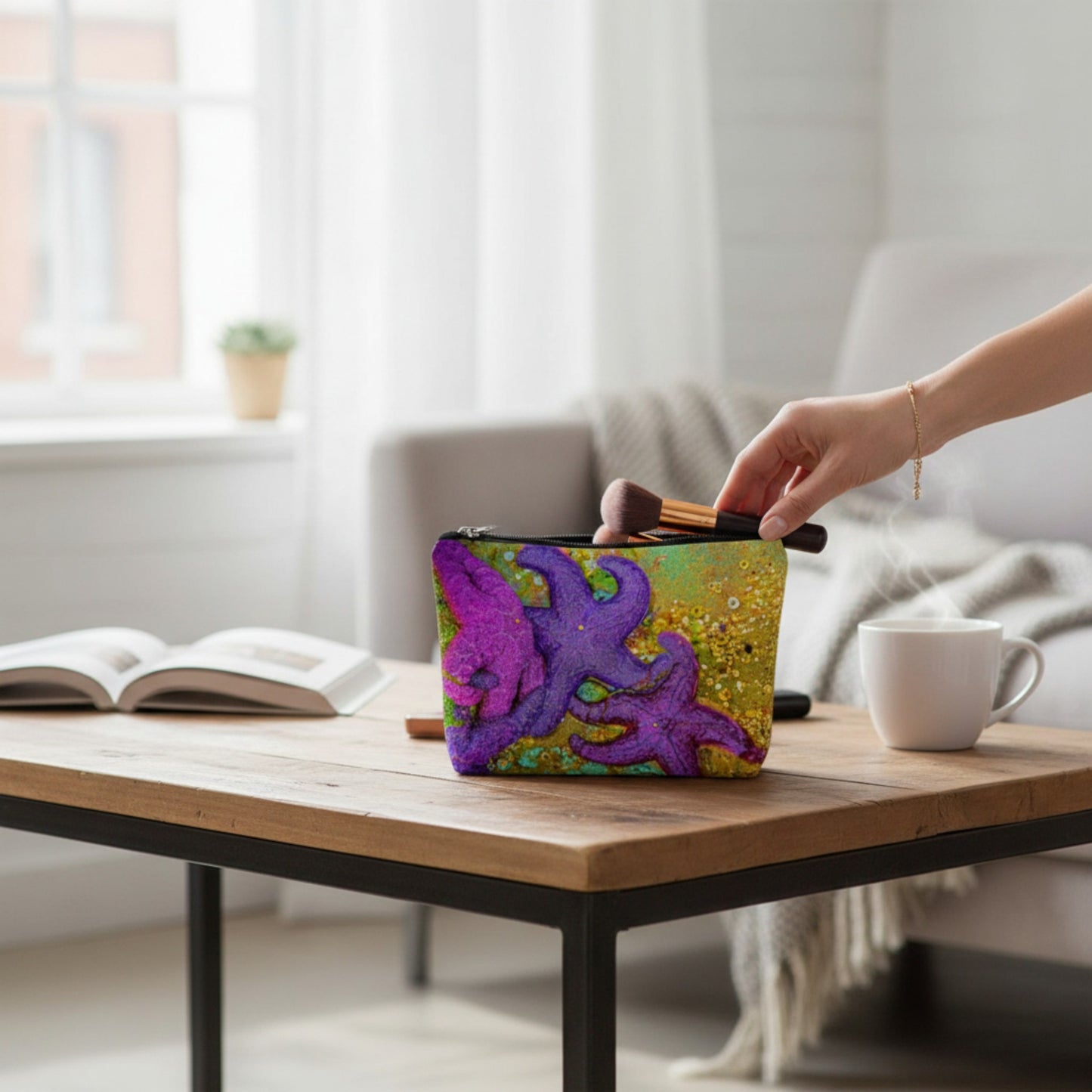 Starfish Adventure Tote Zipper Carry All