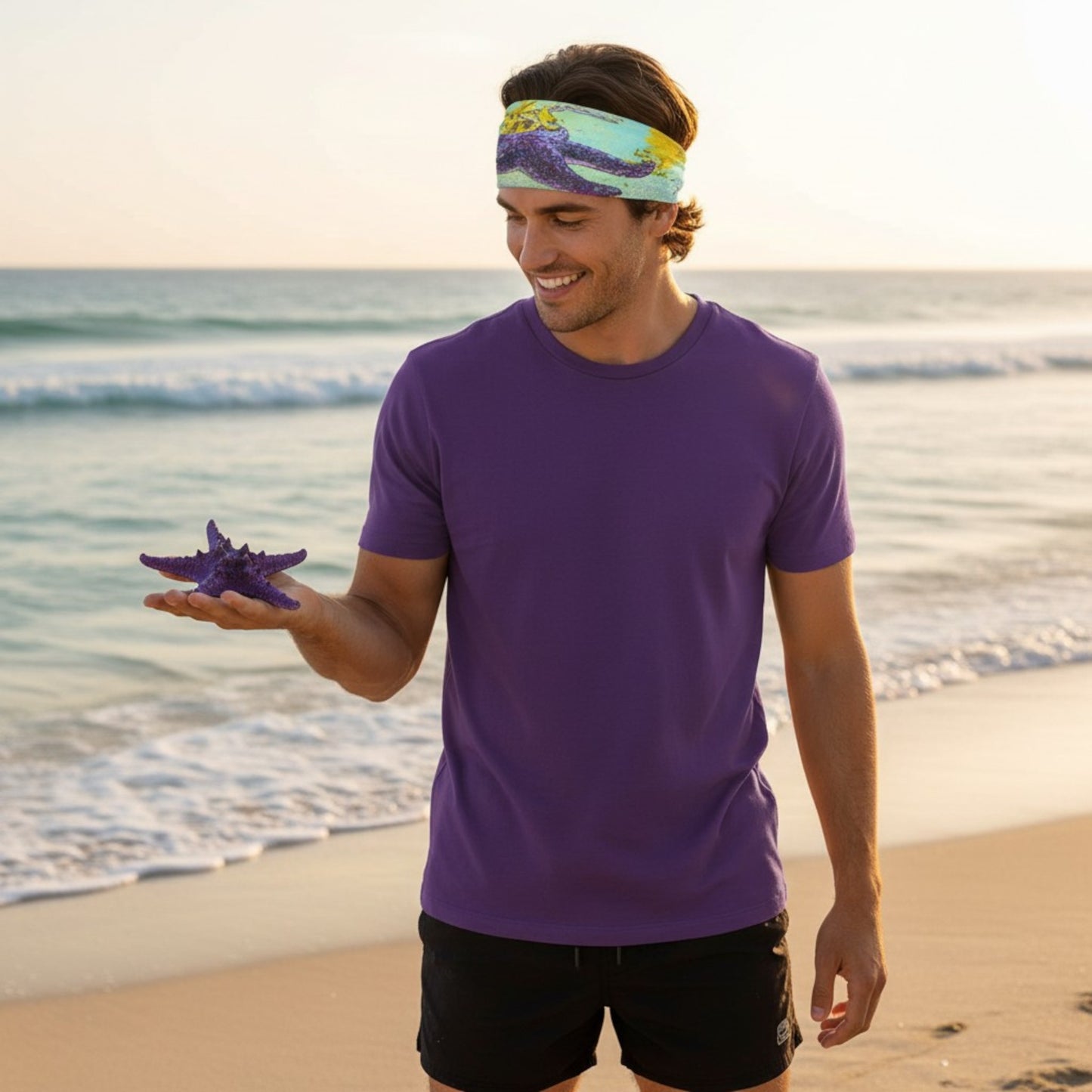 Starfish Paradise Headband Neck Gaiter