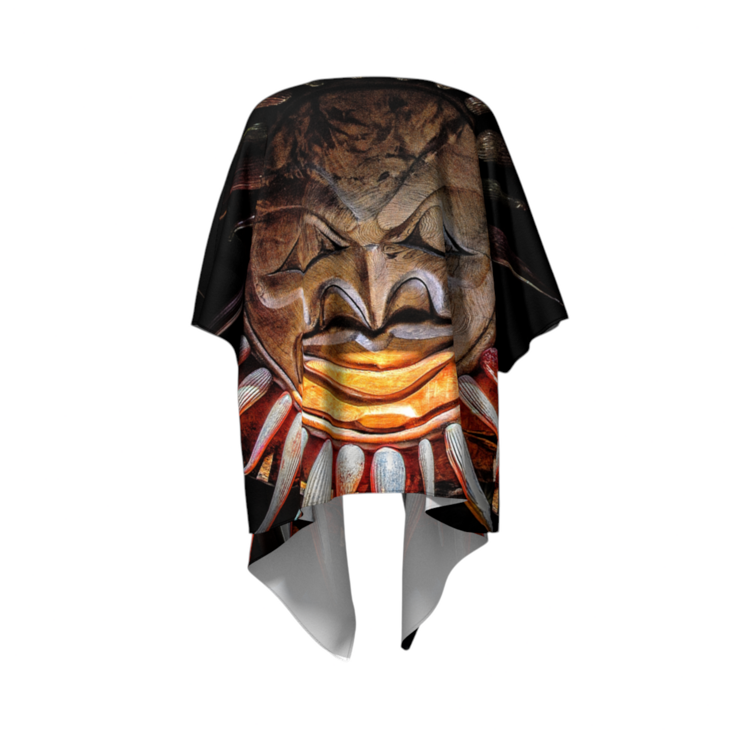 Sun Mask Totem Draped Kimono