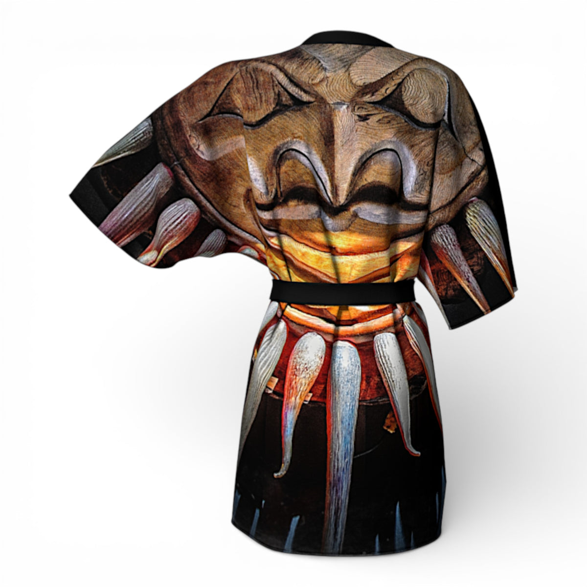 Sun Mask Totem Kimono Robe