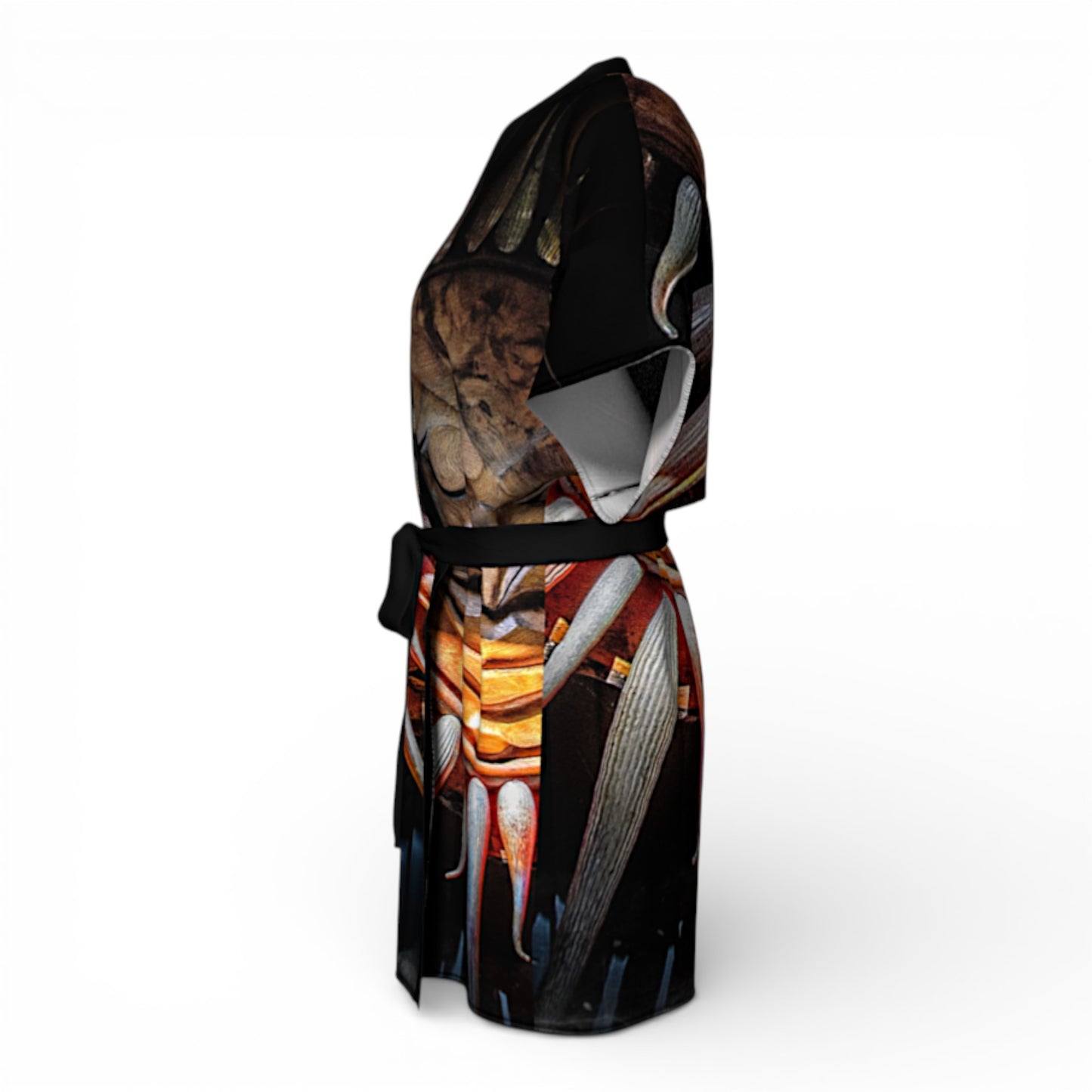 Sun Mask Totem Kimono Robe