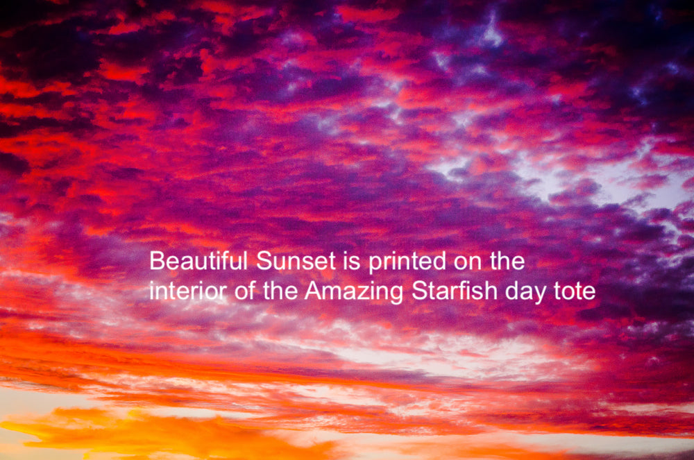 This image is printed on the interior of the Amazing Starfish Day Tote.