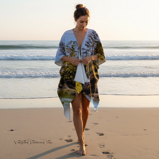 Tofino Inlet Draped Kimono
