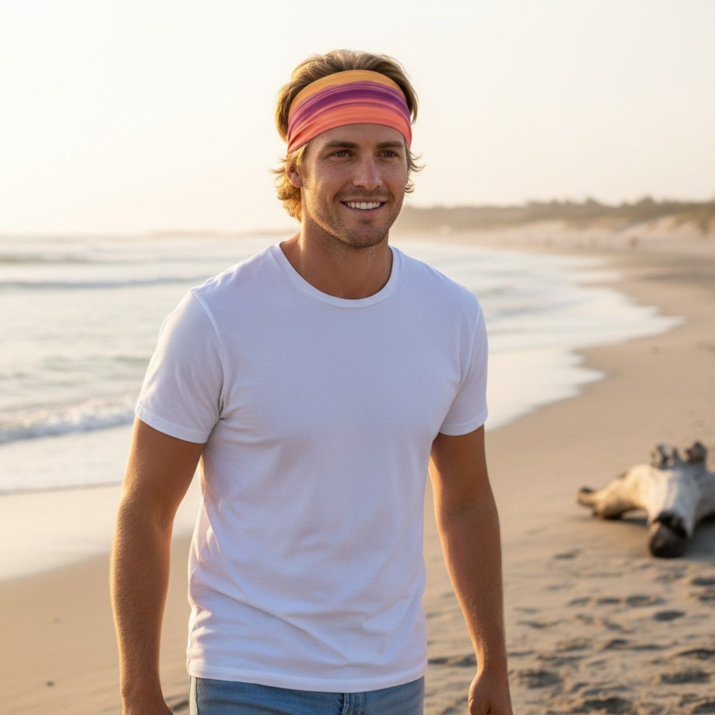 Vancouver Island Sunset Headband Neck Gaiter