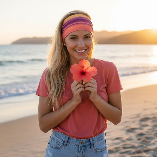 Vancouver Island Sunset Headband Neck Gaiter