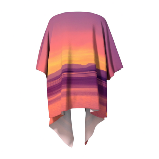 Vancouver Island Sunset Draped Kimono