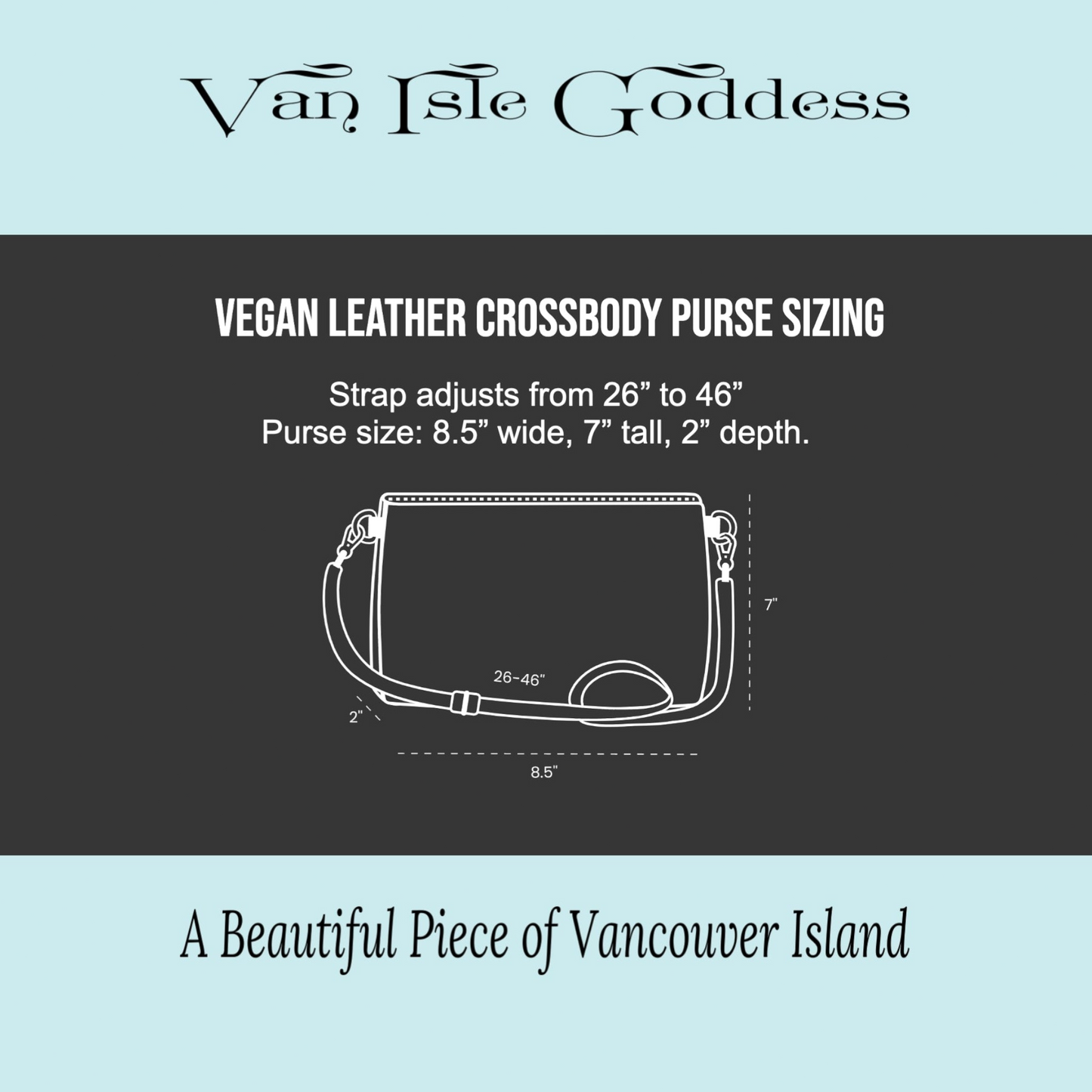 Amazing Starfish Vegan Leather Crossbody Purse