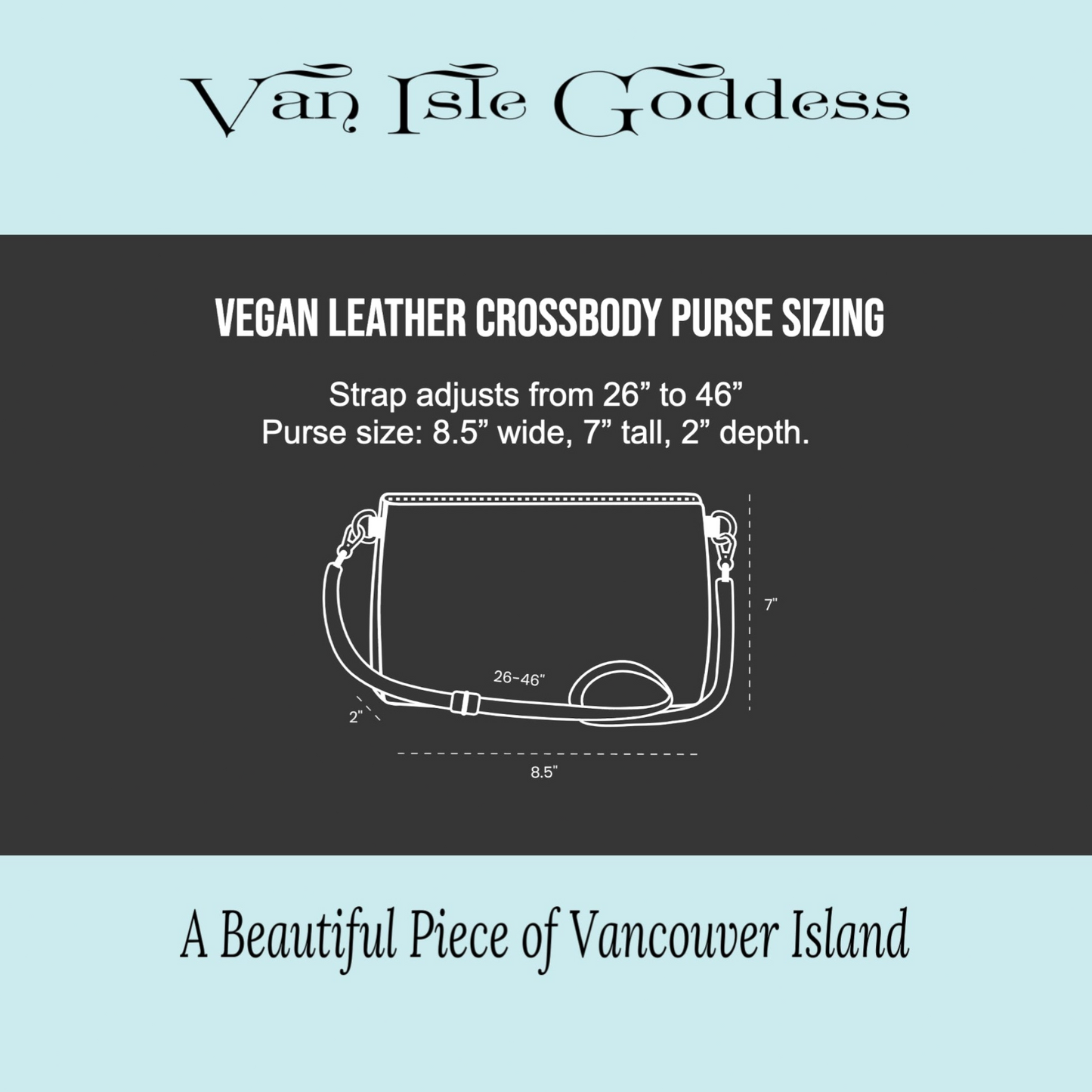 Island Tree of Life Vegan Leather Crossbody Purse