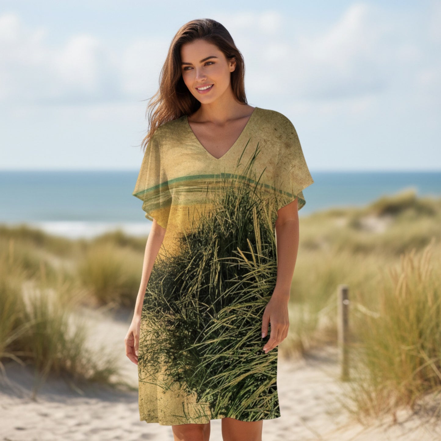 Vintage Beach Above the Knee Beach Dress