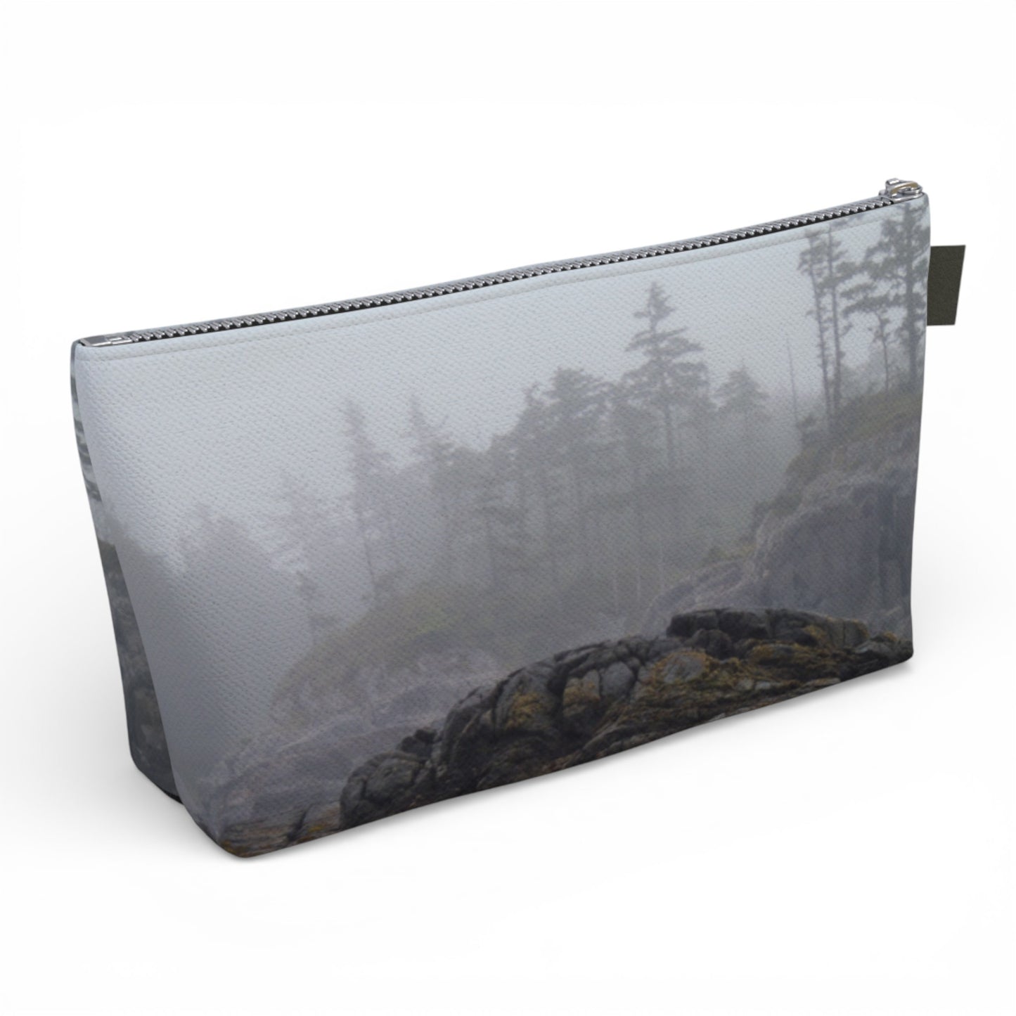 Pouch with a forest design on a white background