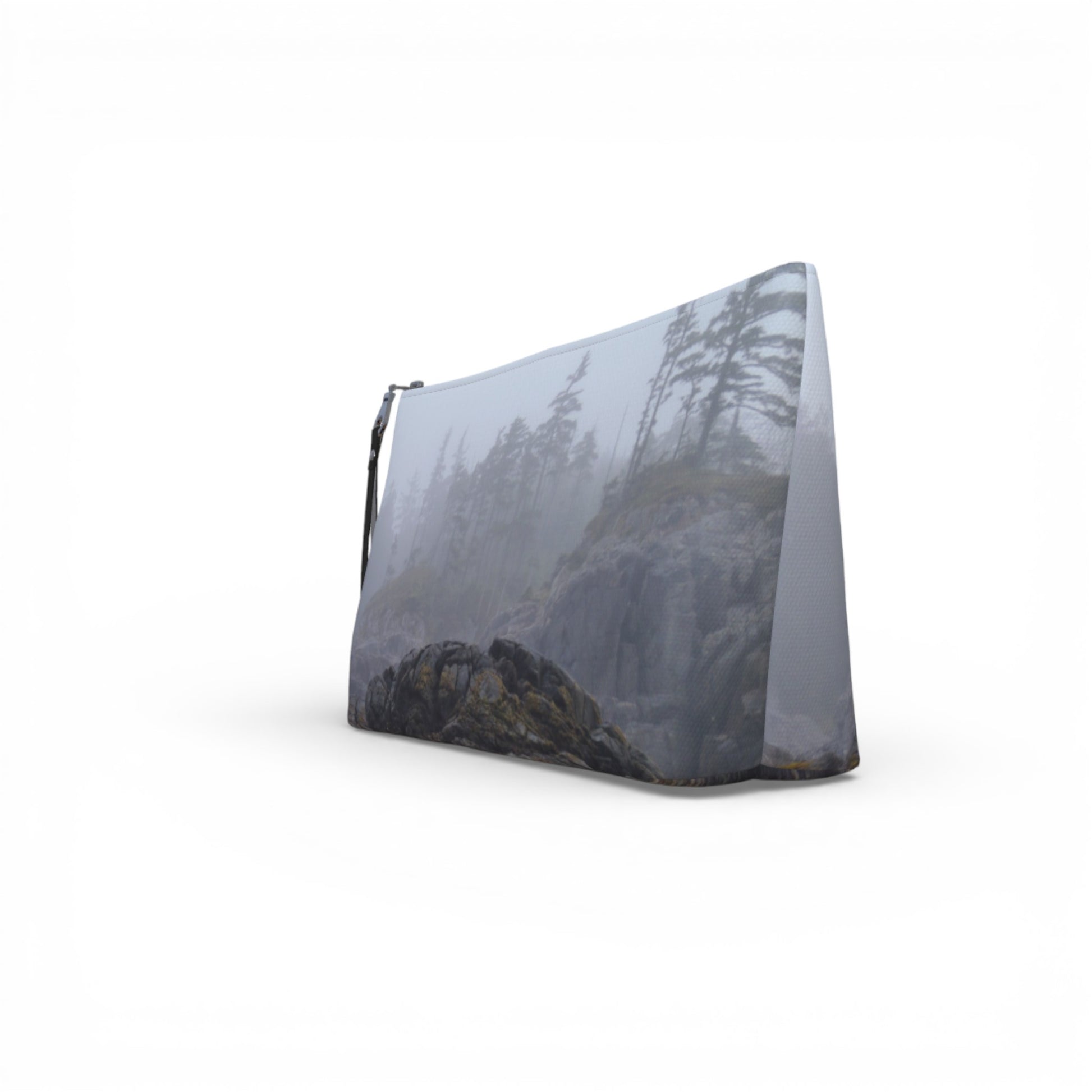 Pouch with nature design on a white background