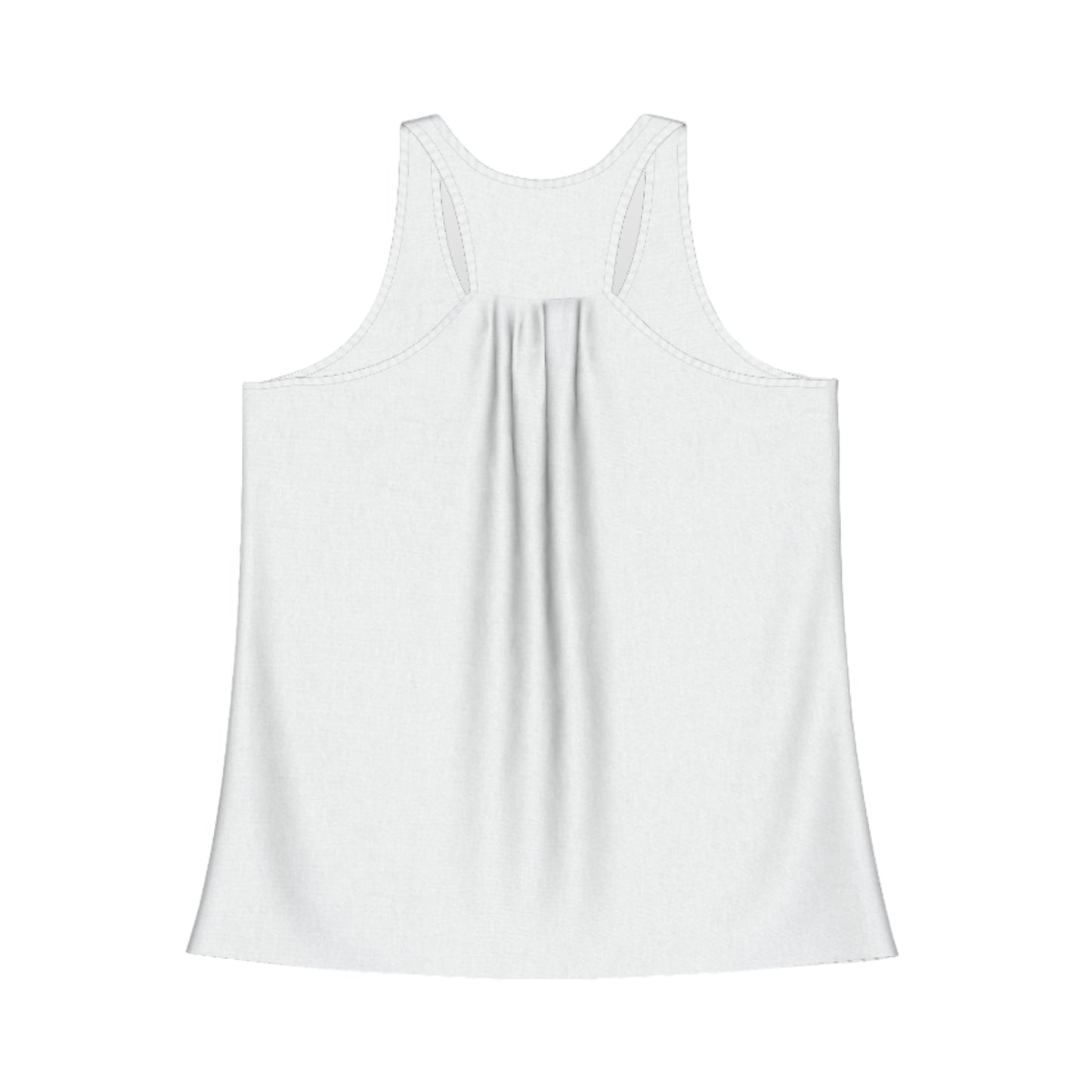 The back side of the flow racerback tank top