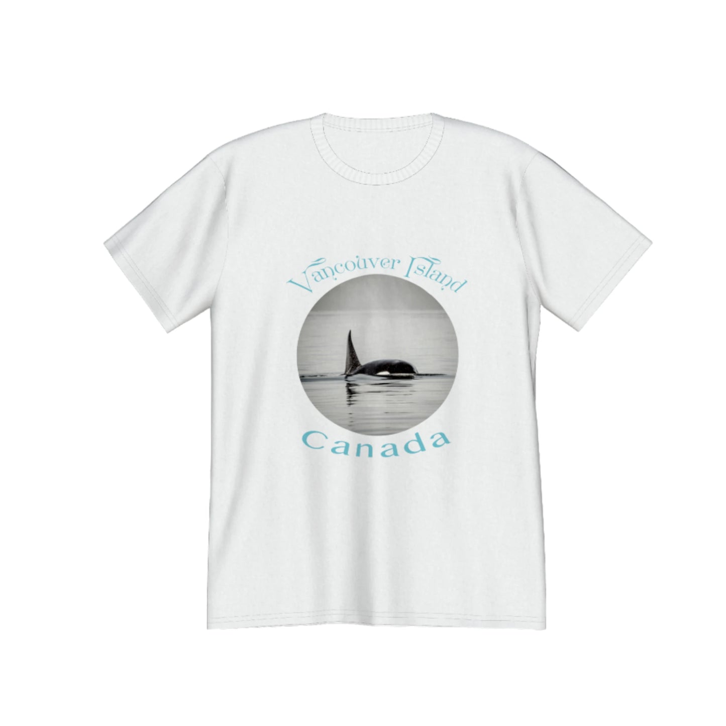 Orca Spray Vancouver Island Canada Premium Unisex T-shirt. Souvenir. by van isle goddess dot com