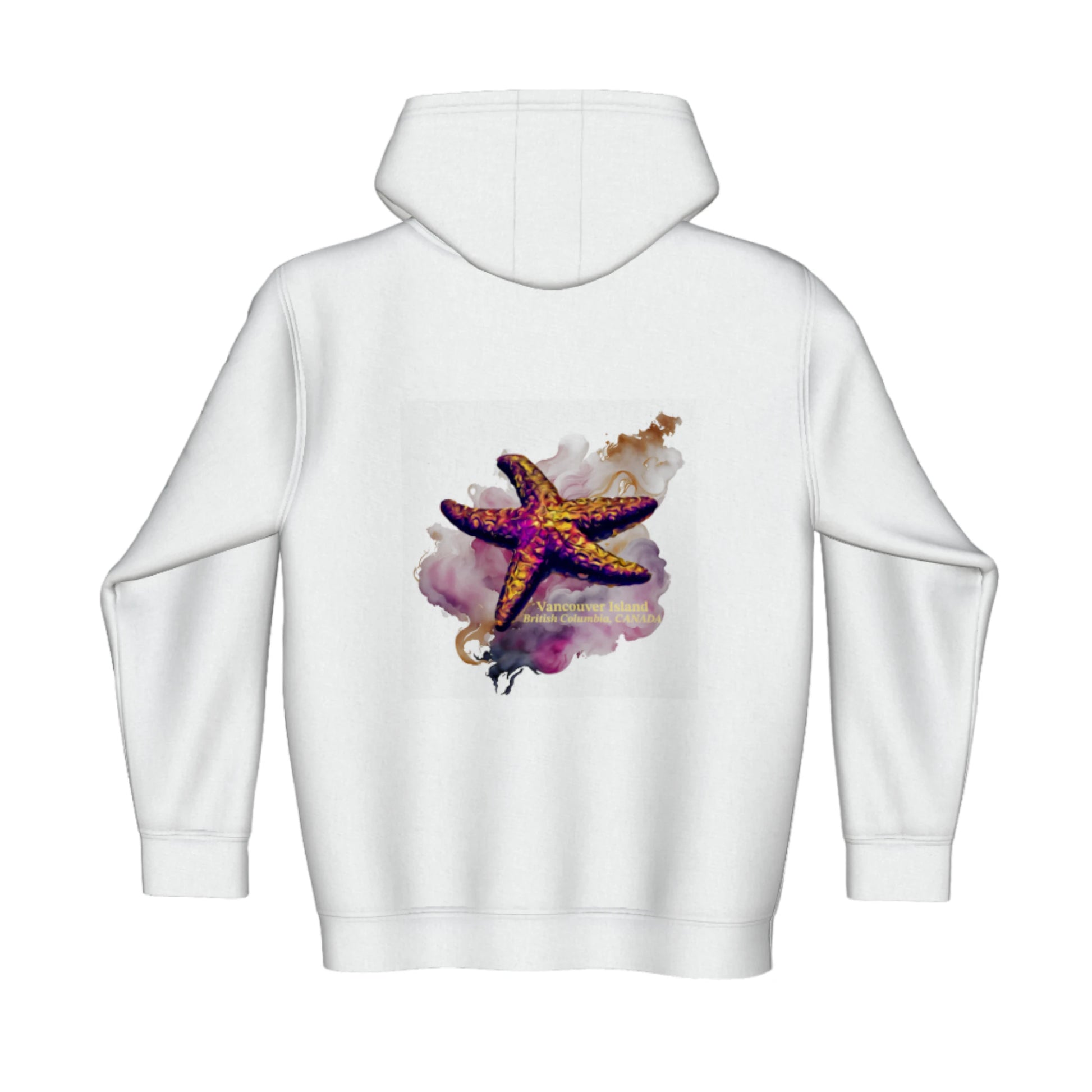 Star Track Vancouver Island BC Canada Premium Zipper Hoodie back