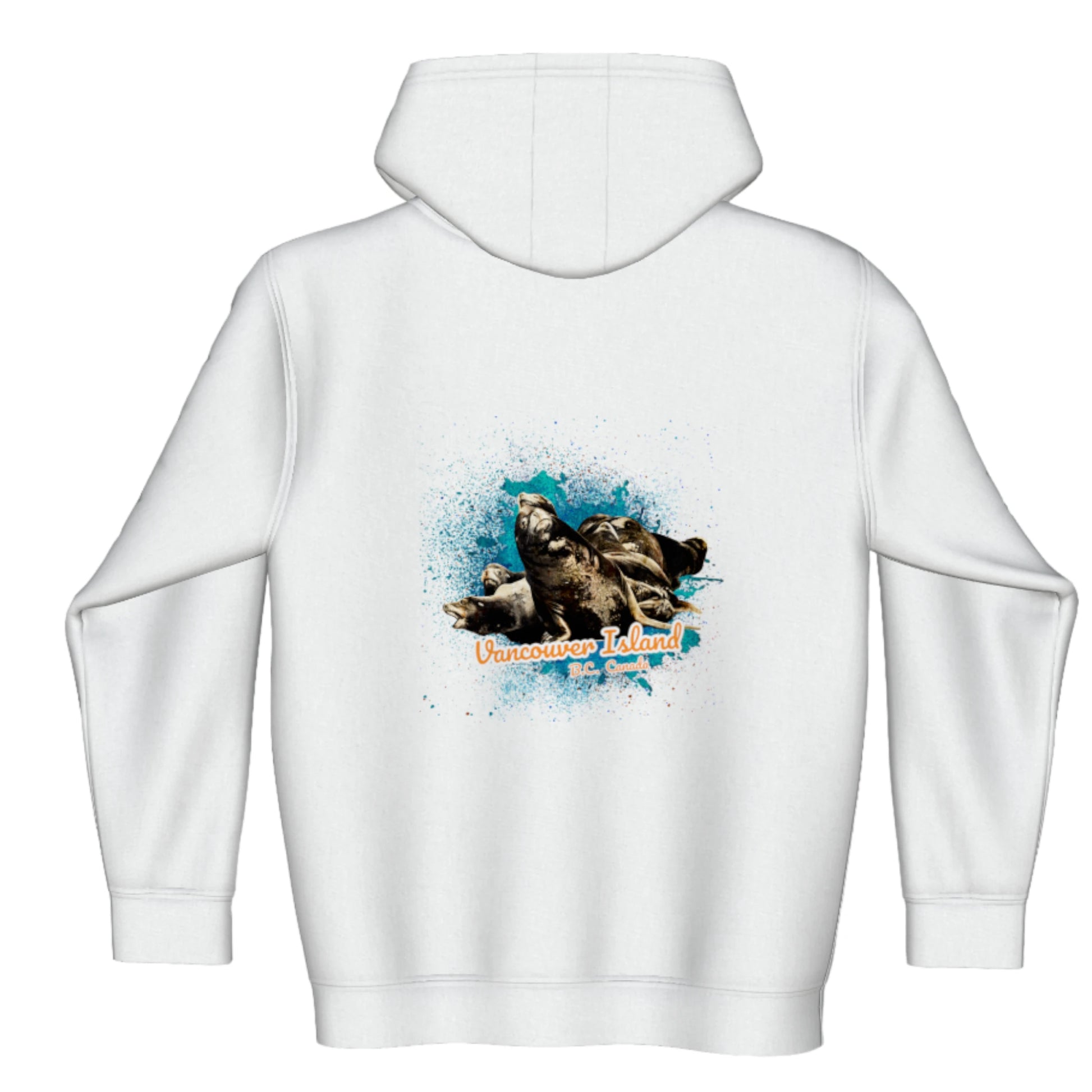 What's Up Sea Lions Vancouver Island BC Canada Premium Zipper Hoodie