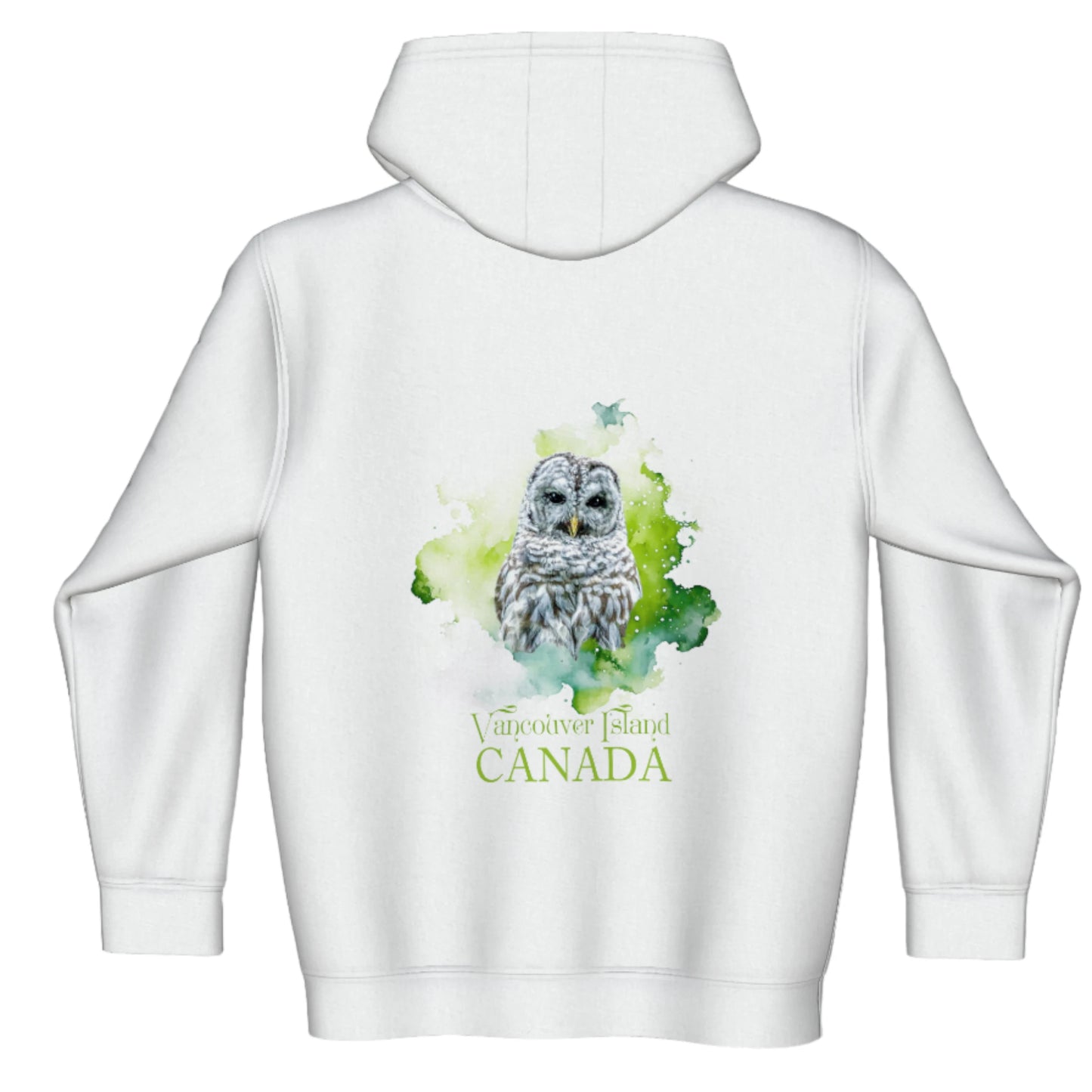 Wise Owl Vancouver Island Canada Premium Zipper Hoodie