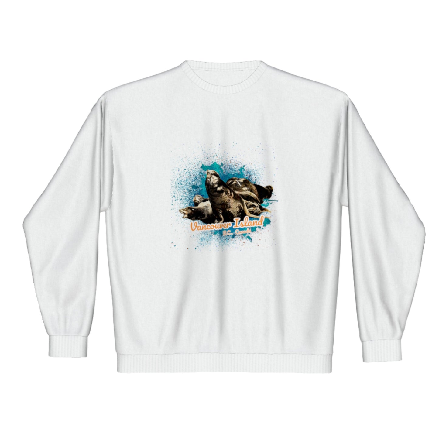 What's Up? Sea Lions Vancouver Island BC Canada Premium Crewneck Sweatshirt