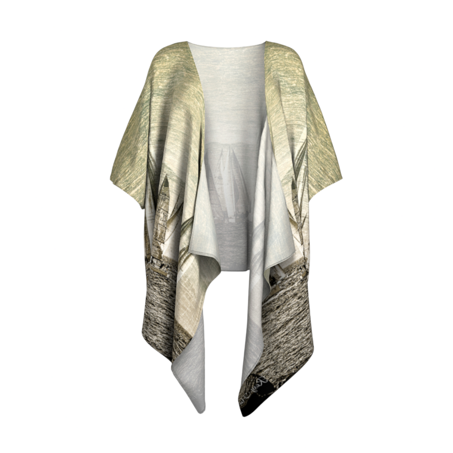 Yacht Race Draped Kimono