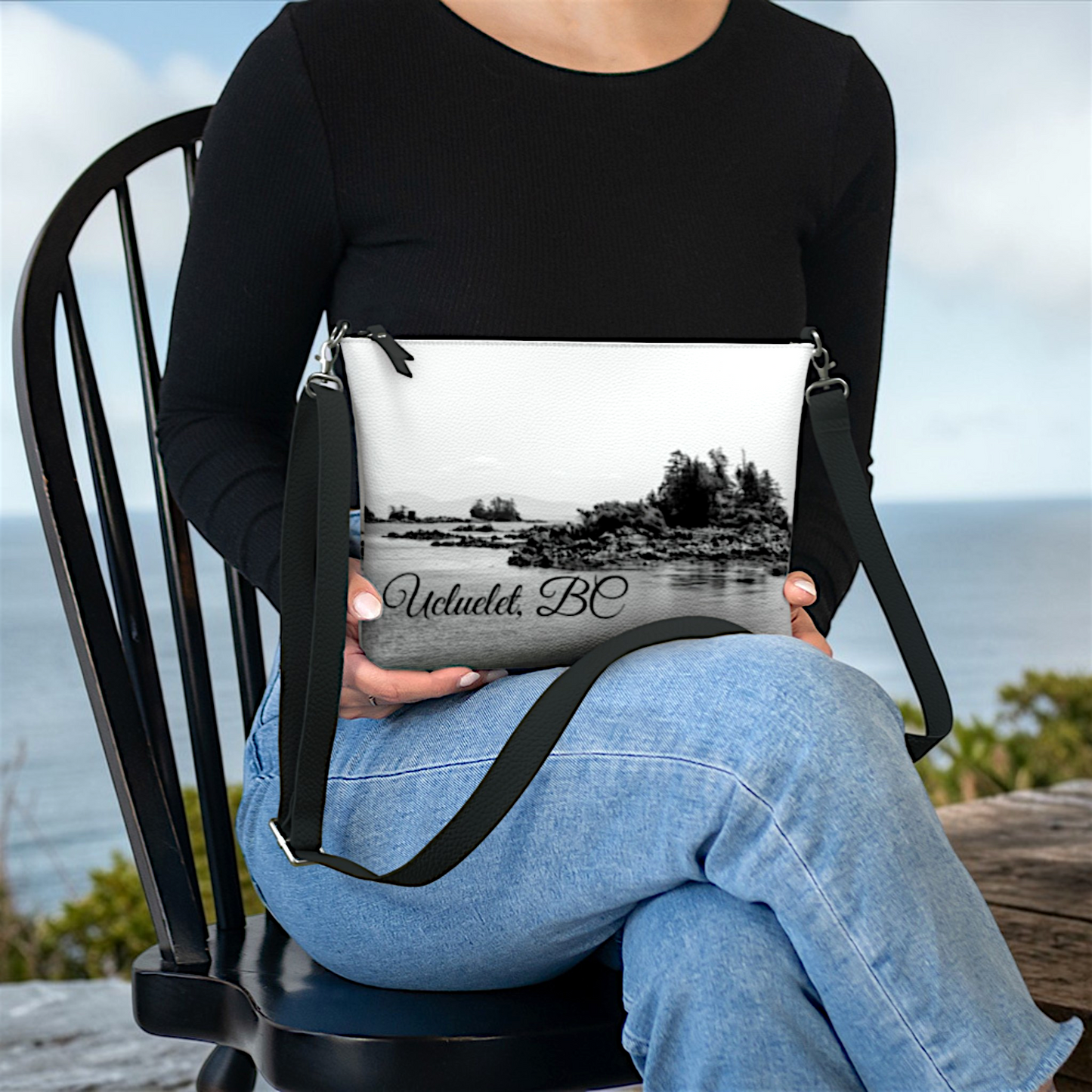 Broken Islands Ucluelet Vegan Leather Crossbody Purse