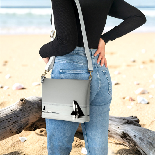 Orca Spy Hop Vegan Leather Crossbody Purse