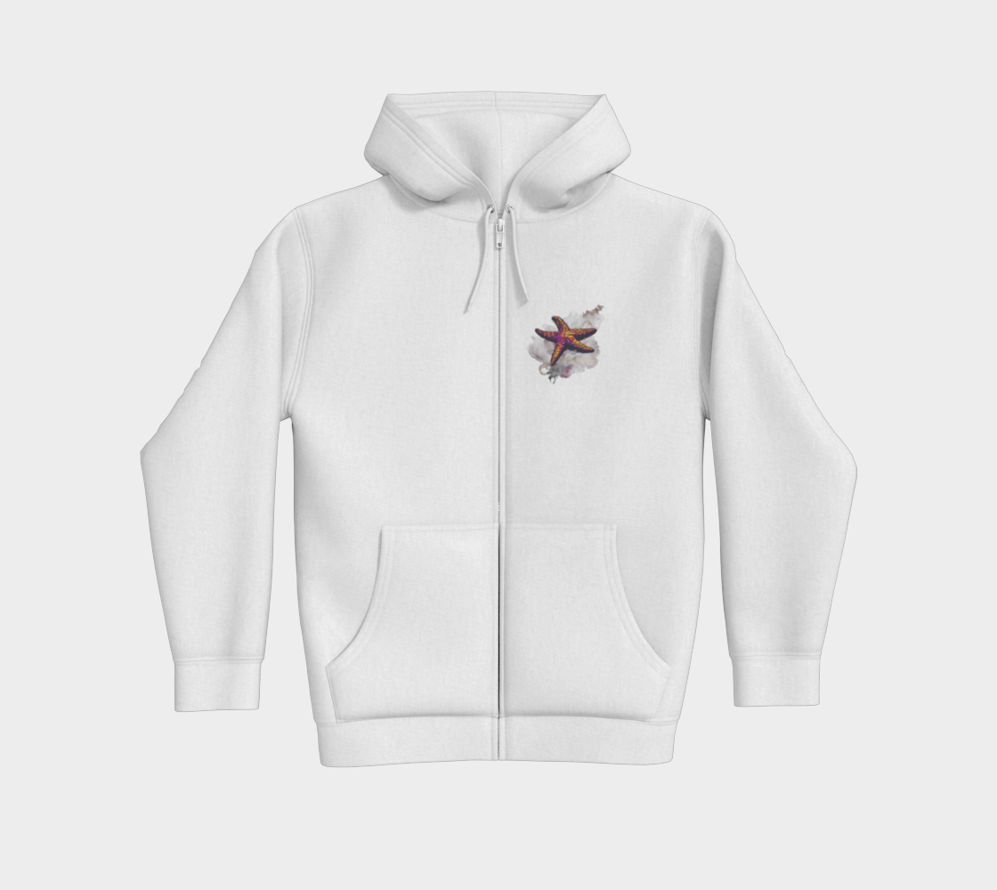 Star Track Vancouver Island BC Canada Premium Zipper Hoodie front