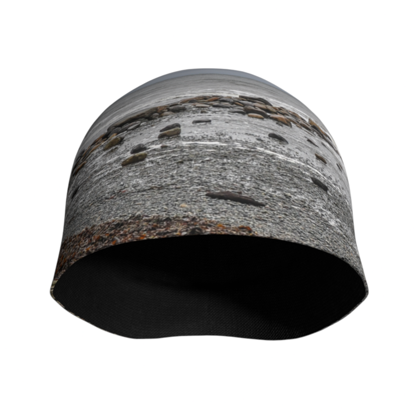 Front side Gray Day Beanie by Roxy Hurtubise VanIsleGoddess.Com