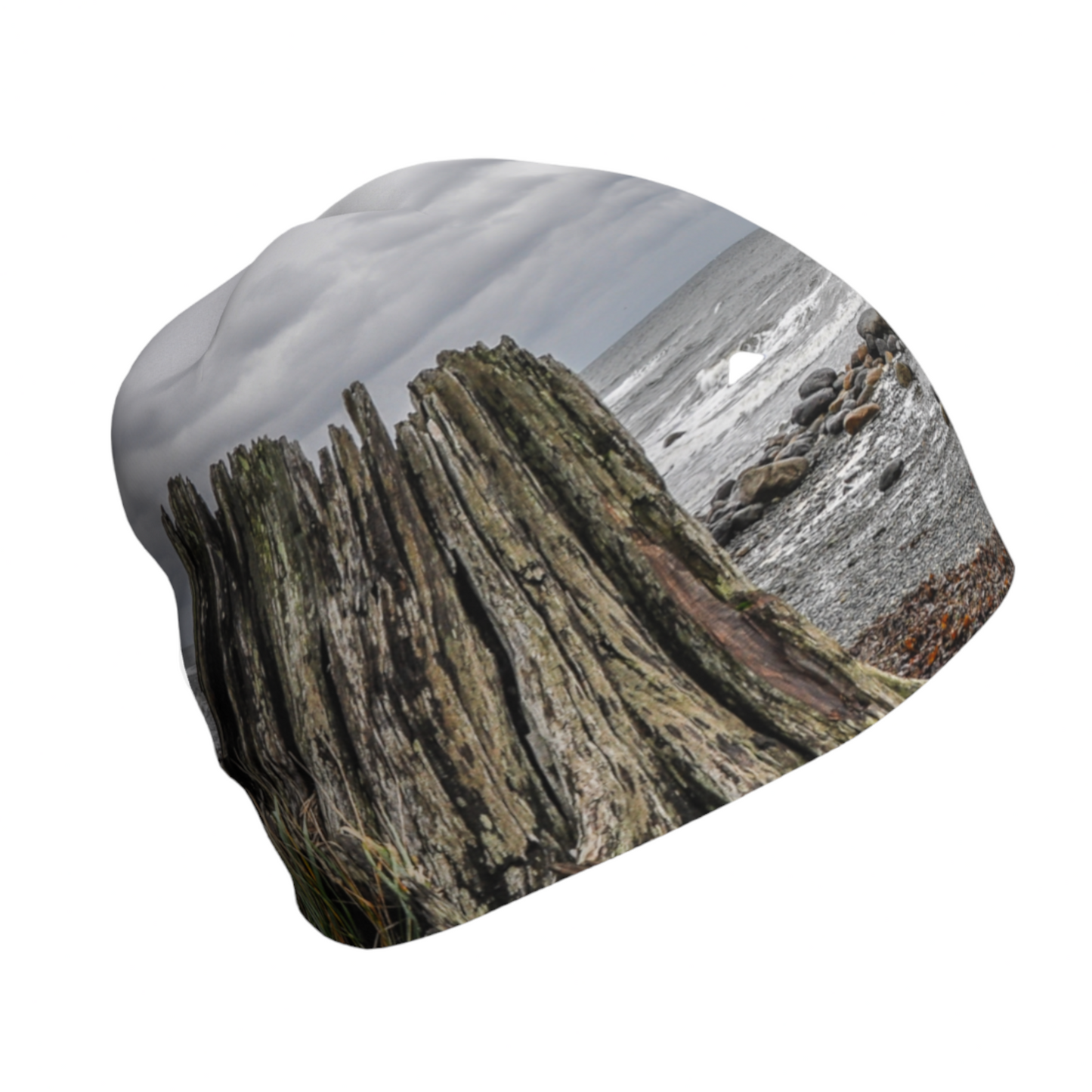 Right side Gray Day Beanie by Roxy Hurtubise VanIsleGoddess.Com