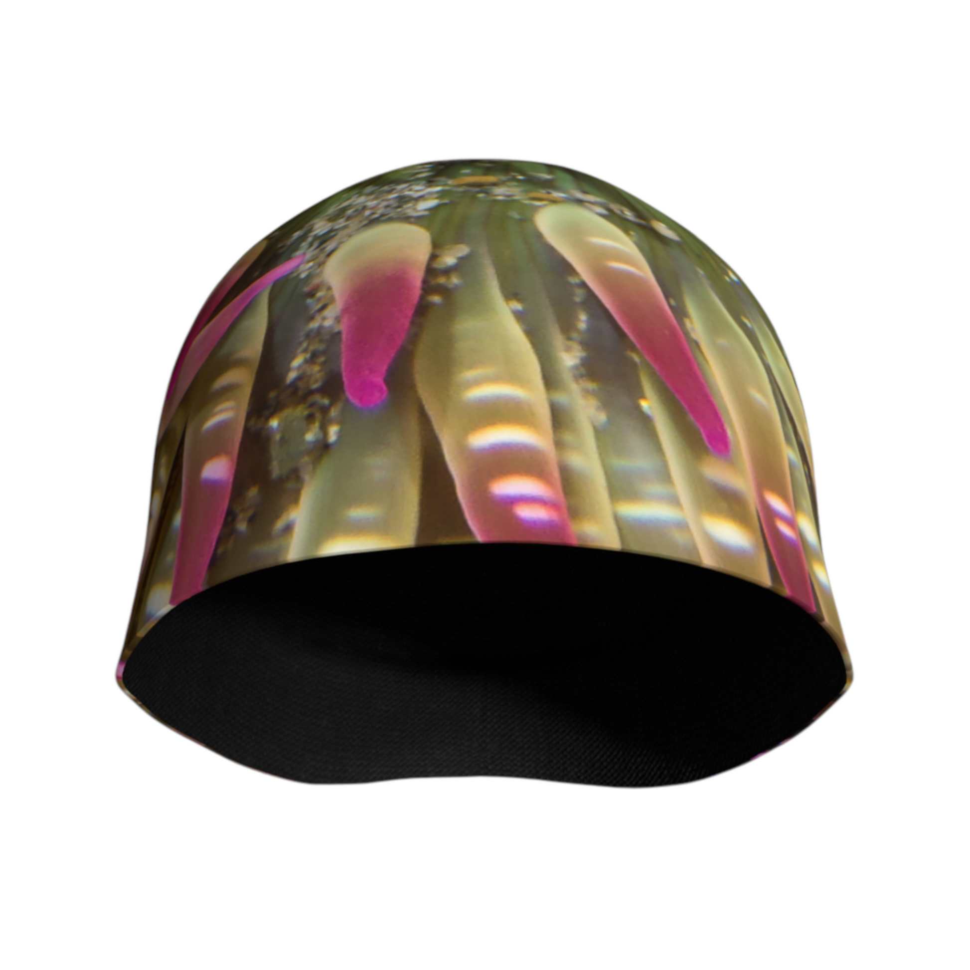 Front side of the Enchanted Sea Anemone Beanie by Roxy Hurtubise VanIsleGoddess.Com