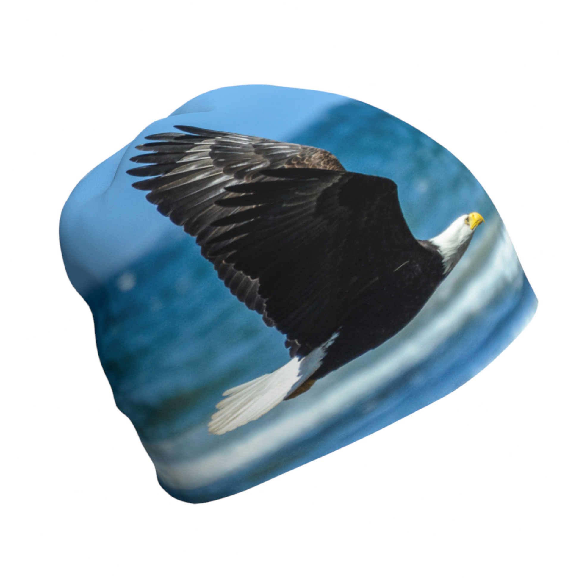 Right side Fly Like An Eagle Beanie by Roxy Hurtubise VanIsleGoddess.Com