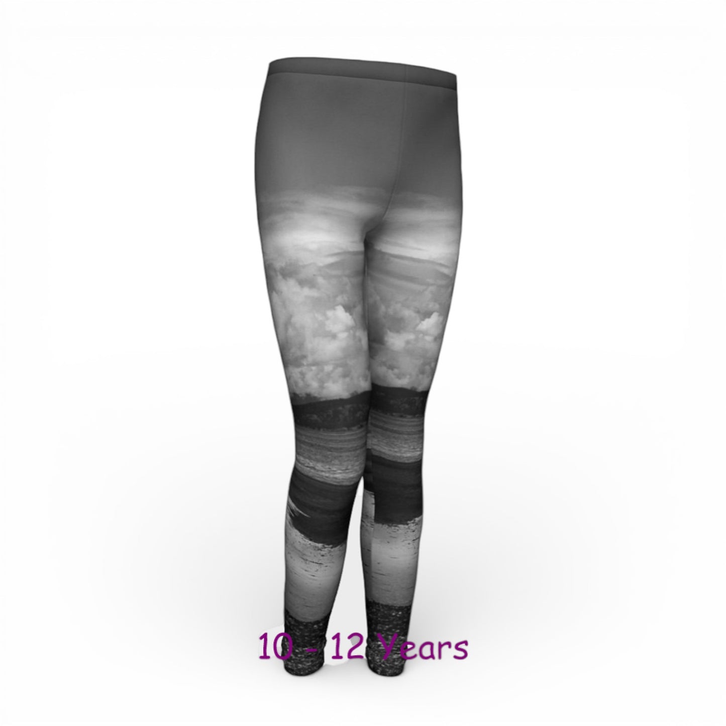 Leggings with a gradient design on a white background