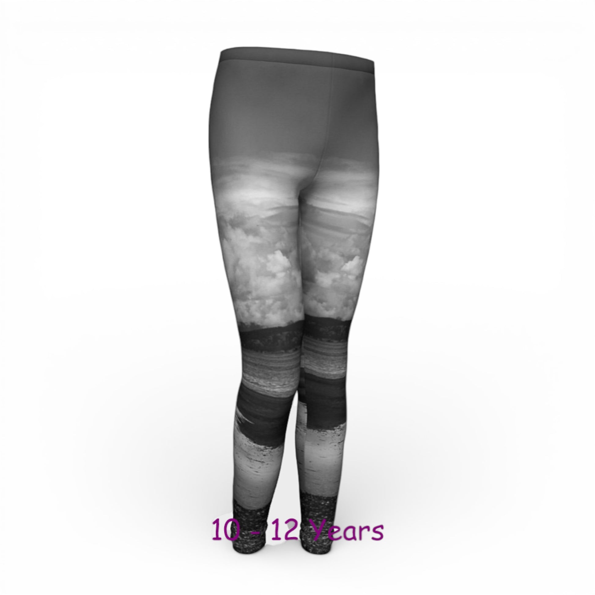Leggings with a gradient design on a white background