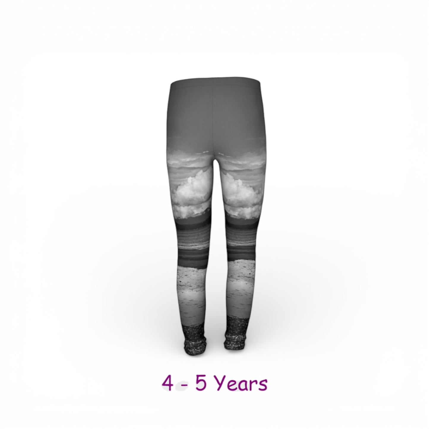 Leggings with a gradient design on a white background