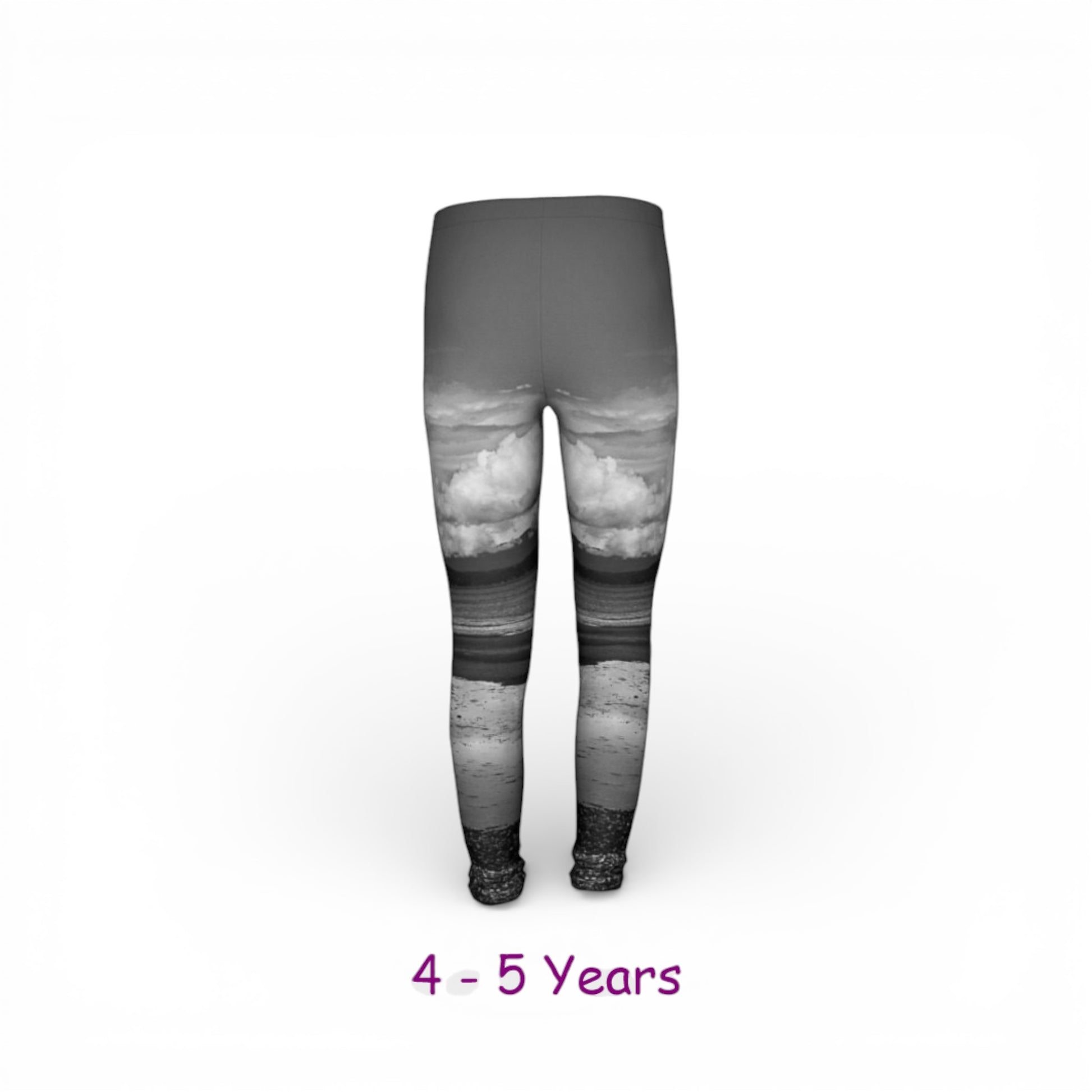 Leggings with a gradient design on a white background