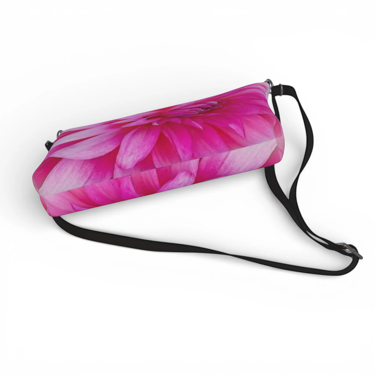 Van Isle Goddess Summer Dahlia vegan leather crossbody purse with adjustable strap and floral print.