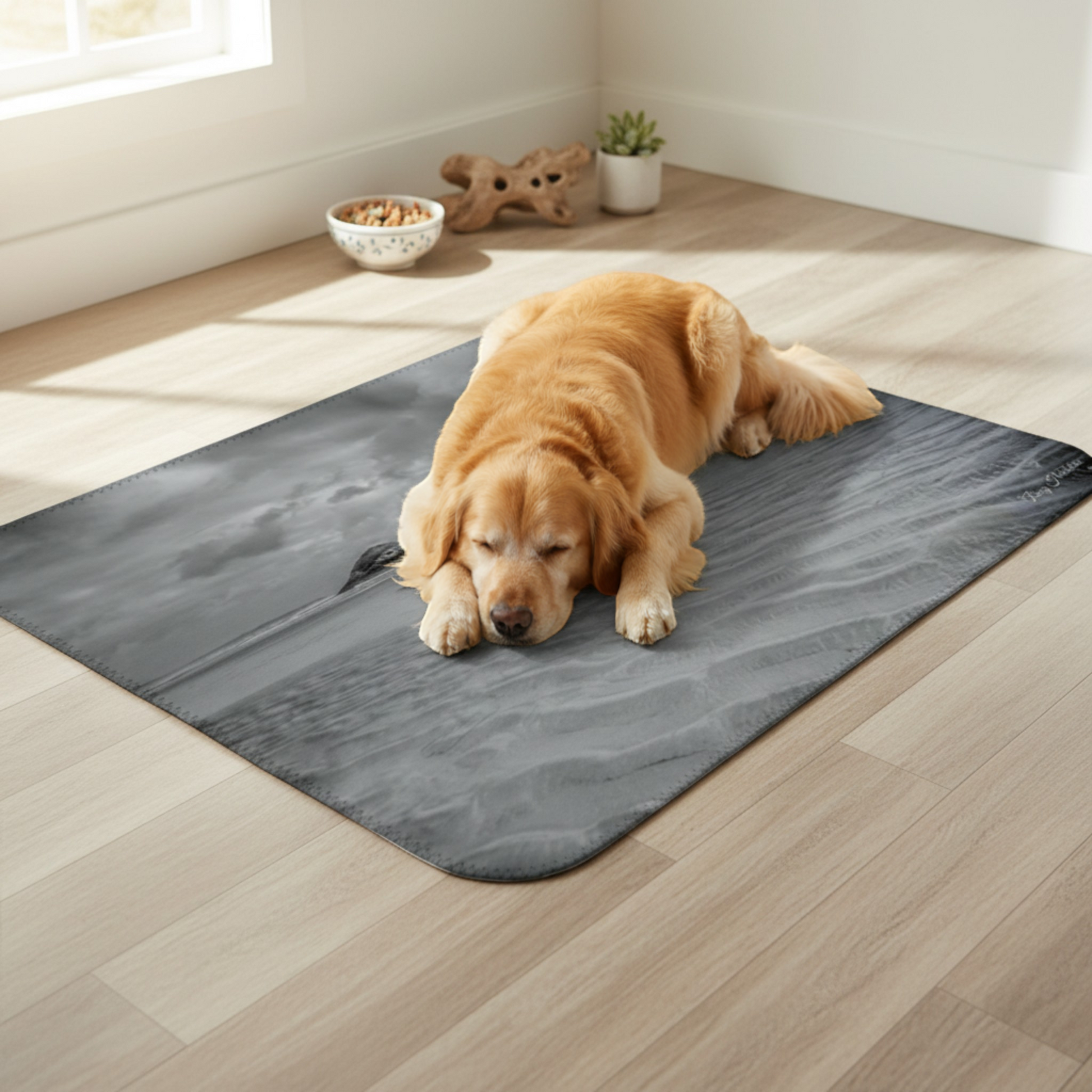 Van Isle Goddess Long Beach Tofino Coastal Blanket, grey minky fabric with Lovekin Rock photography, perfect for home or travel.