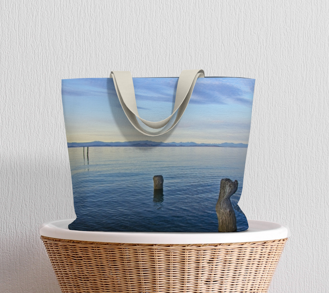 Van Isle Goddess Qualicum Beach Evening oversized Market Tote.