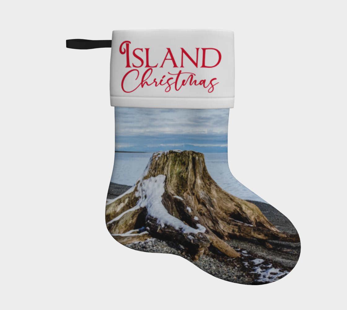 Island Christmas Holiday Stocking