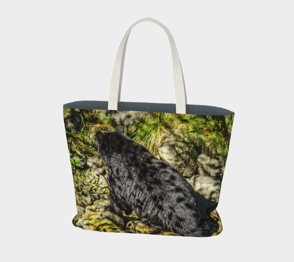 Van Isle Goddess Forest Bear oversized Market Tote.