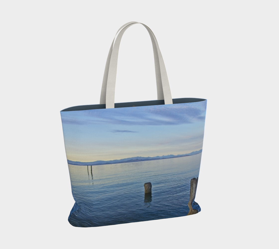 Van Isle Goddess Qualicum Beach Evening oversized Market Tote.