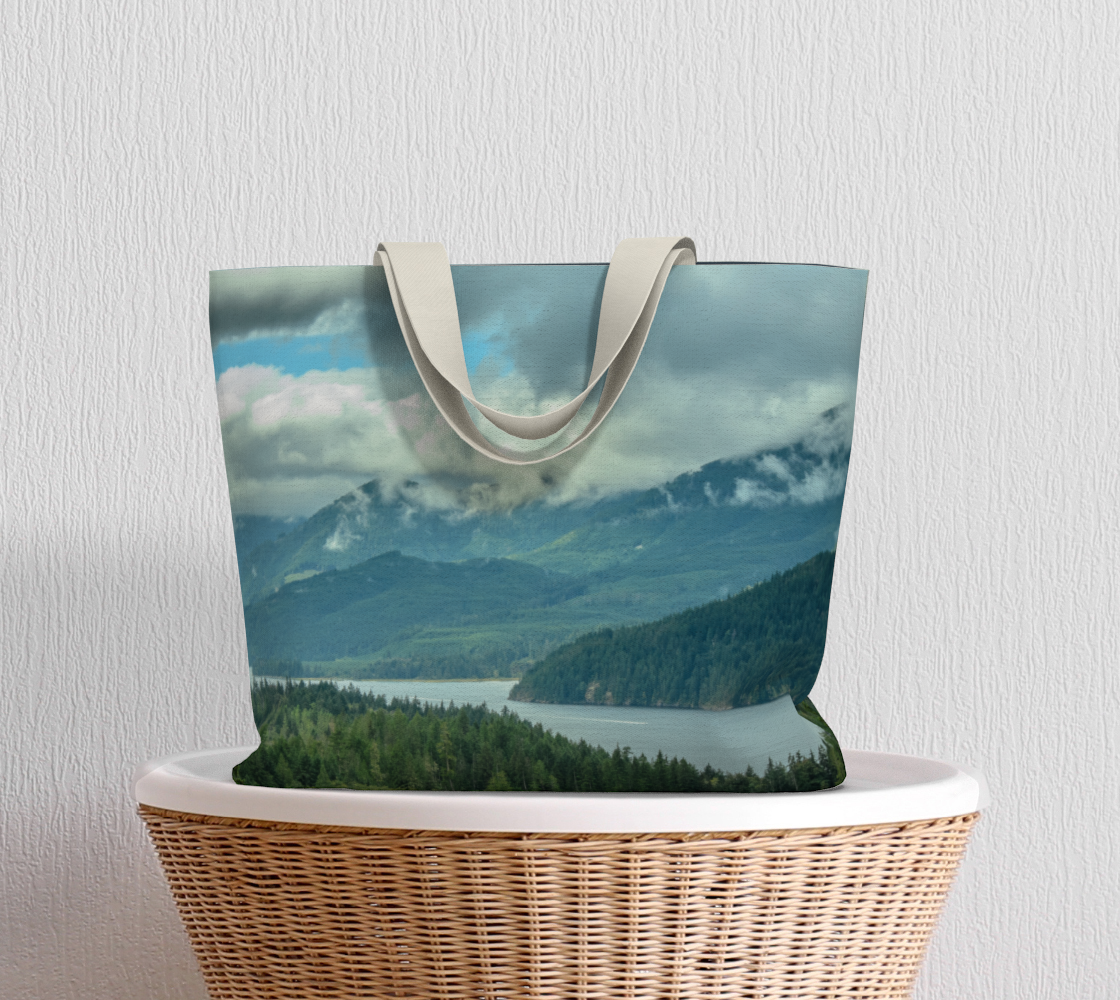 Van Isle Goddess Port Alberni Inlet oversized Market Tote.