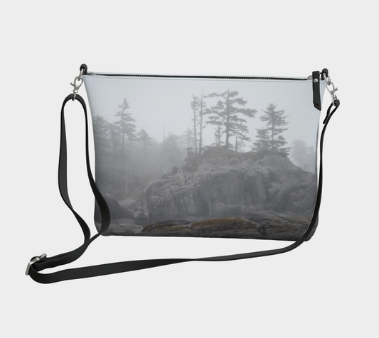 West Coast Ocean Fog Vegan Leather Crossbody Purse