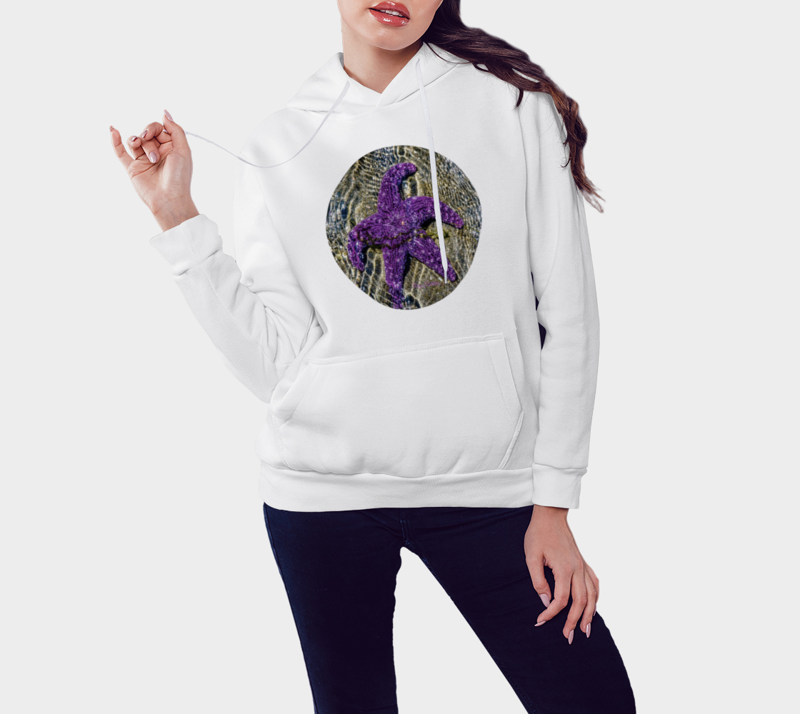 Last Day In May Starfish Unisex Pullover Hoodie Your Van Isle Goddess unisex pullover hoodie is a great classic hoodie!  Created with state of the art tri-tex material which is a non-shrink poly middle encased in two layers of ultra soft cotton face and lining.
