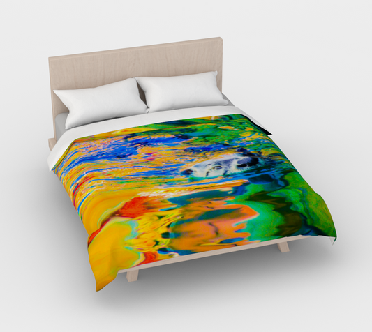 Otter Art Cotton Duvet Cover