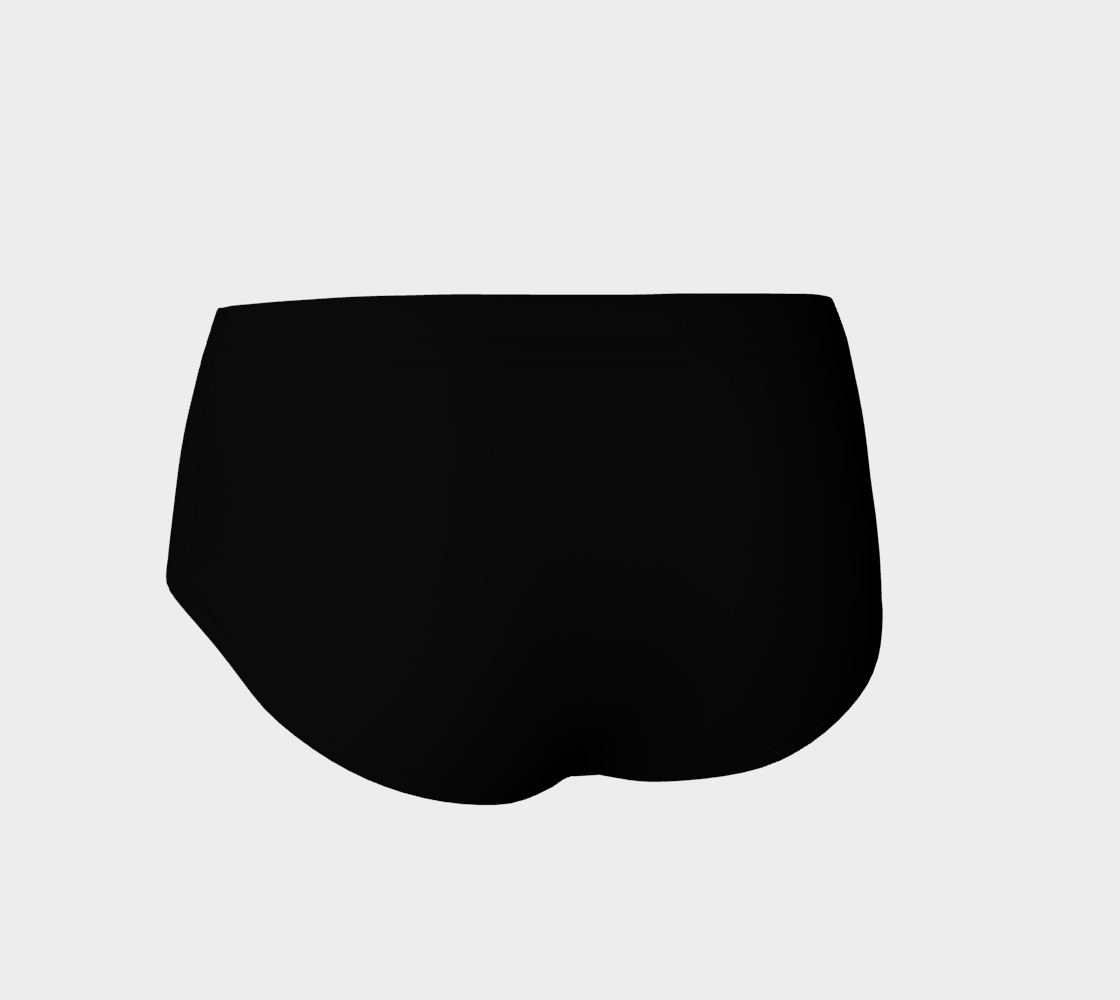 Goddess Black Sports, Swim, Dance Hipster Shorts