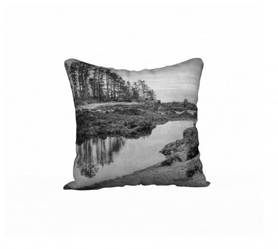 Big Beach Ucluelet 18" x 18" Pillow Case by Roxy Hurtubise VanIsleGoddess.Com