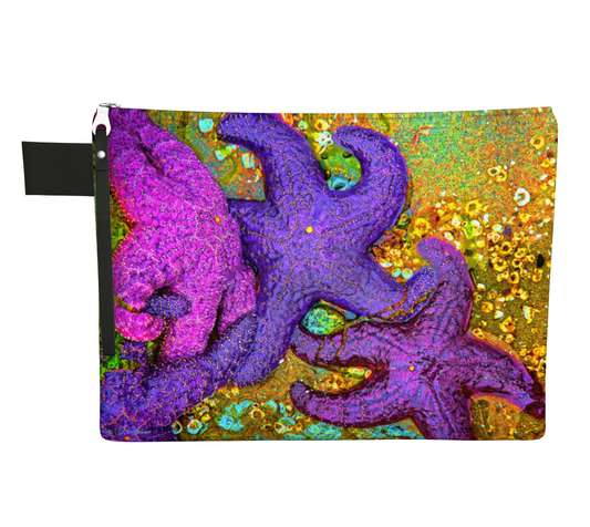 Starfish Cluster Zipper Carry All by Vanislegoddess.com available in 4 sizes.