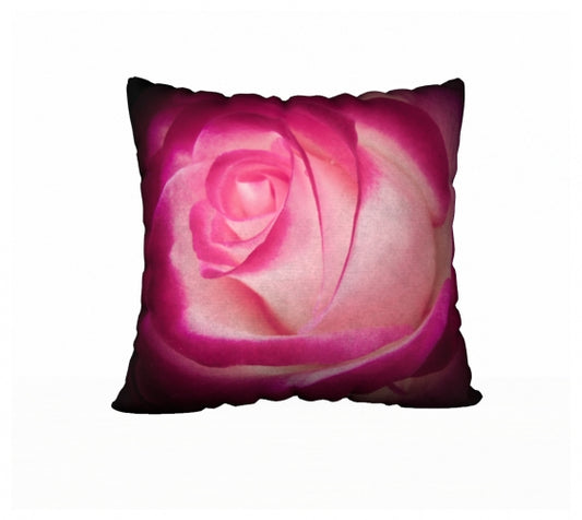 Illuminated Rose 22" x 22" Throw Pillow Cover